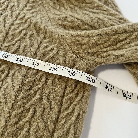DOEN Sz S Sacha Wool Pullover Sweater in Oatmeal Tan - Picture 10 of 12